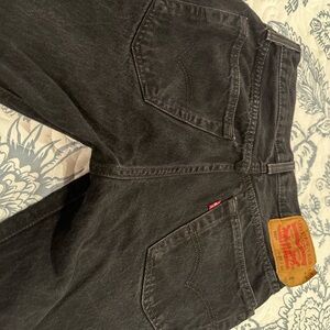 Levi's Black Relaxed Fit Men's Jeans